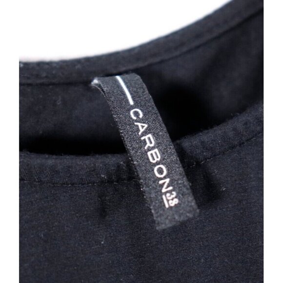 Carbon38 Women's Small Black Tie-Back Tank Top  Micro Modal Sleeveless T-Shirt - Picture 3 of 5